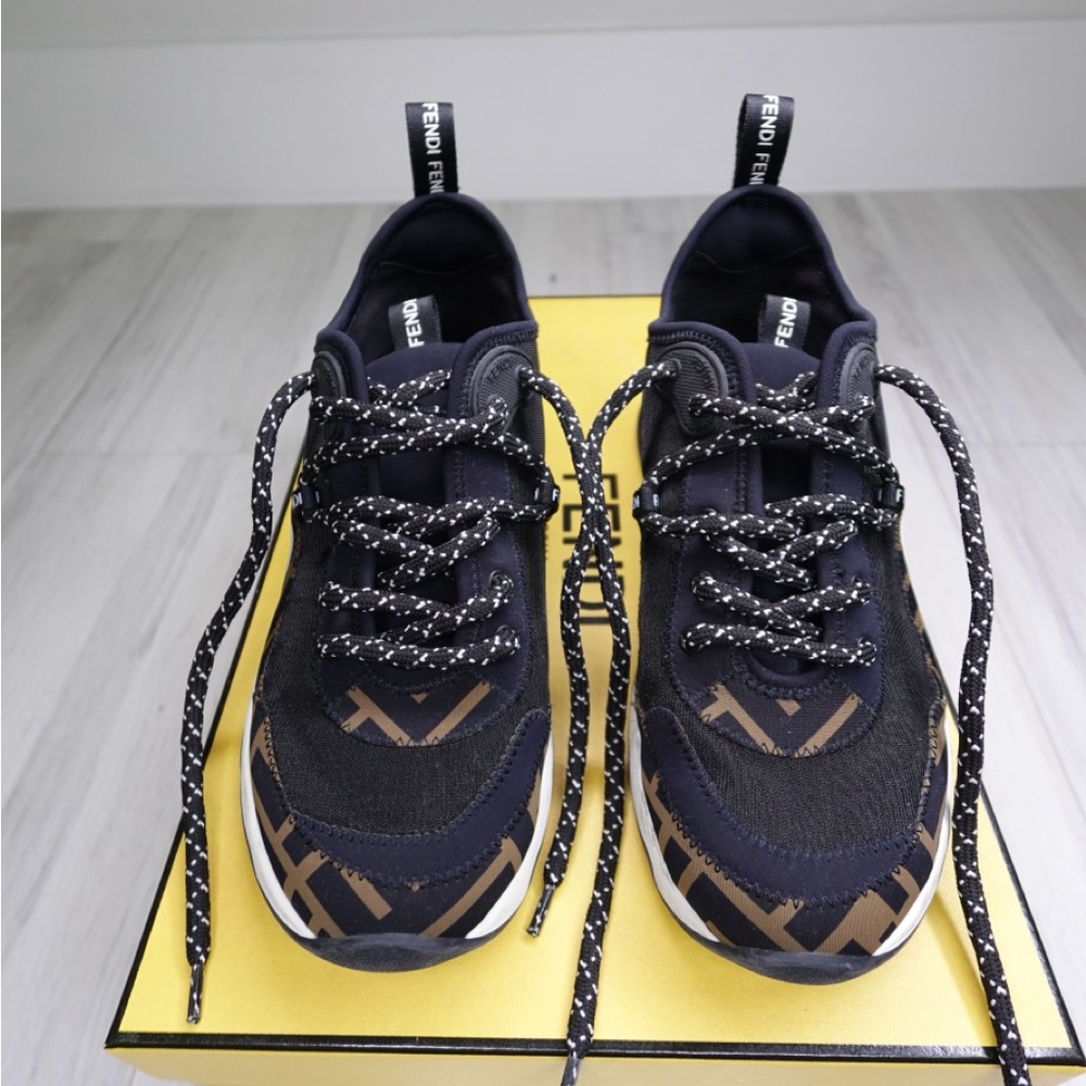 Fendi Black and Brown Sneakers